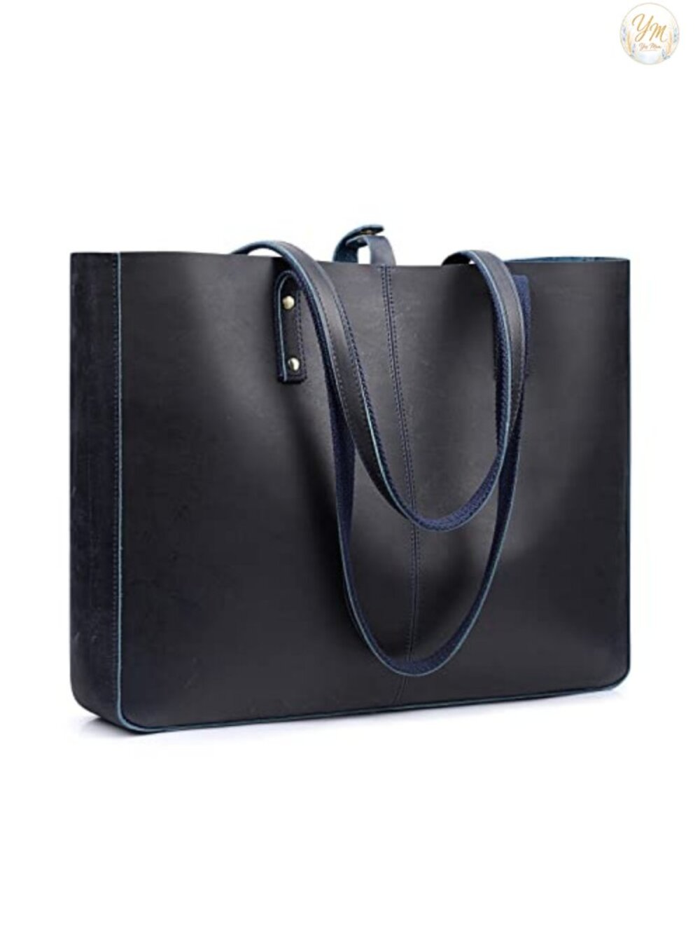 Genuine Leather Shoulder Tote Bag Large Work Purse for Women